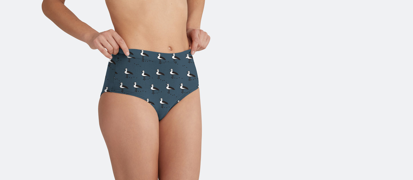 FeelFree High-Waisted Cheeky | Beach Birds