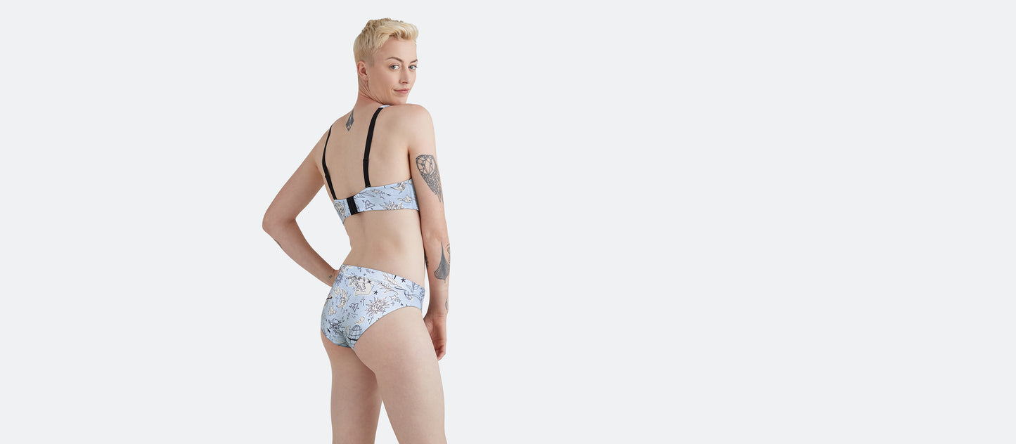 FeelFree Longline Bralette | Full Moon by Girl Knew York