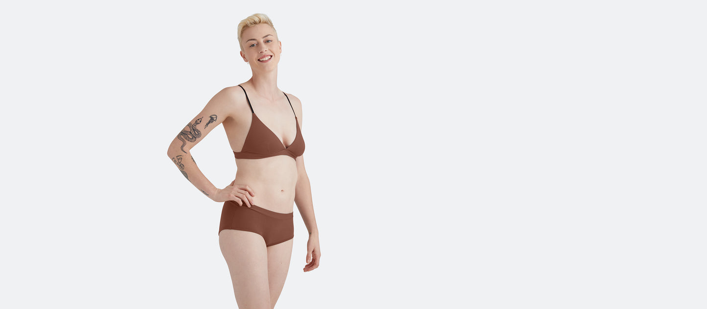 FeelFree Triangle Bralette | Walnut Shell