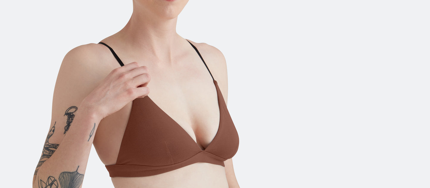 FeelFree Triangle Bralette | Walnut Shell