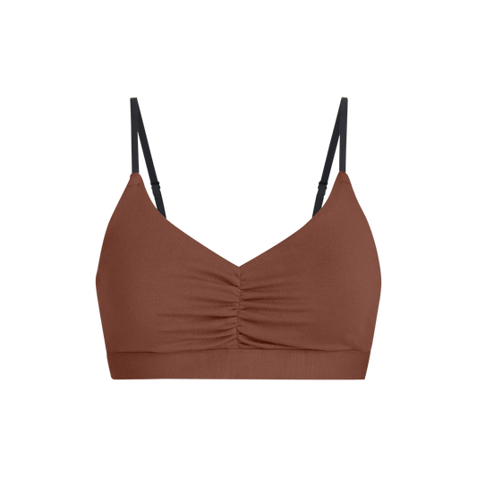 UltraModal™ FeelFree Ruched Bralette | Walnut Shell