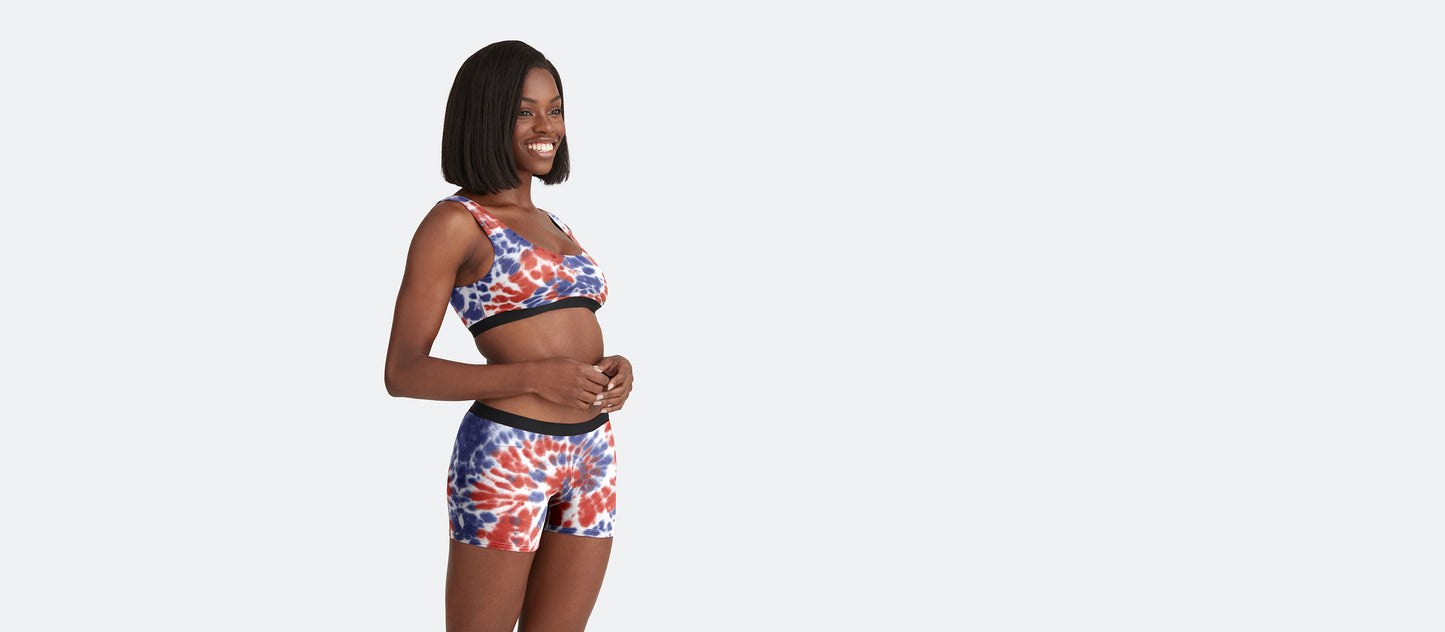 UltraModal™ Core Boyshort | Americana Tie Dye