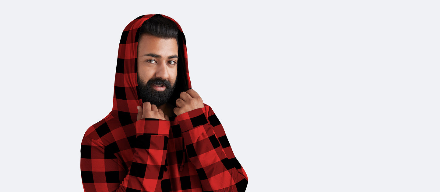 Men's Pullover Hoodie | Buffalo Check