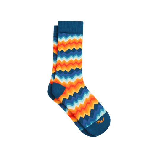 Crew Sock | Groovy Chevron