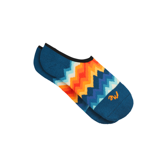 No Show Sock | Groovy Chevron