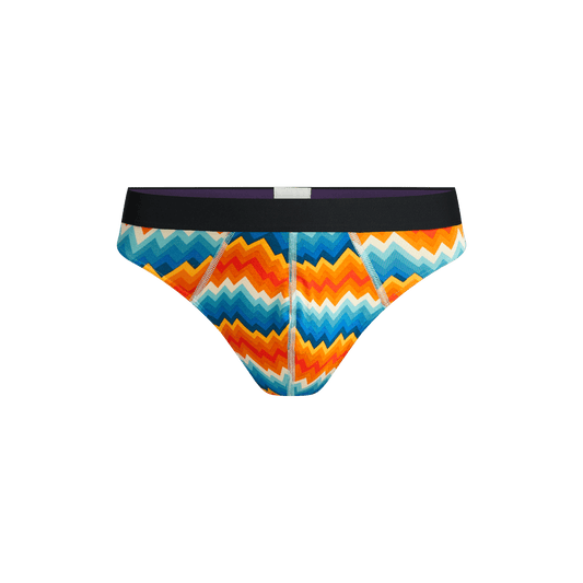 Pouch Front Thong | Groovy Chevron