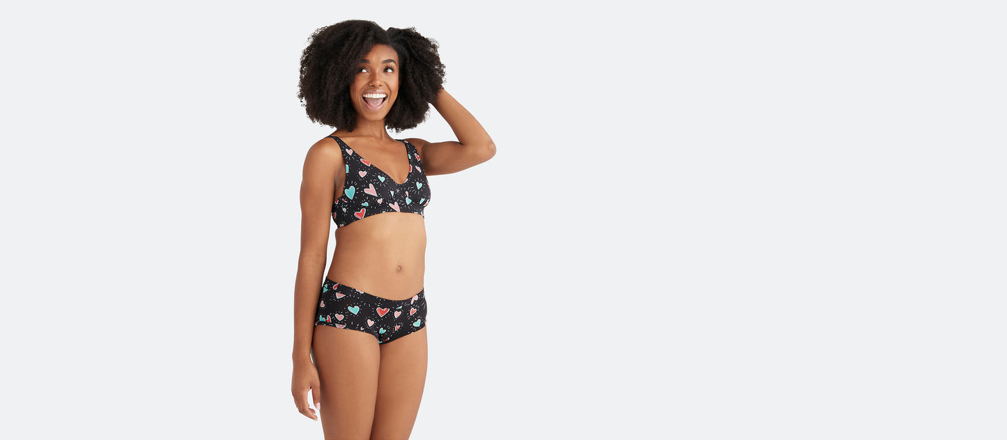 UltraModal™ FeelFree Longline Bralette | Heart Beats