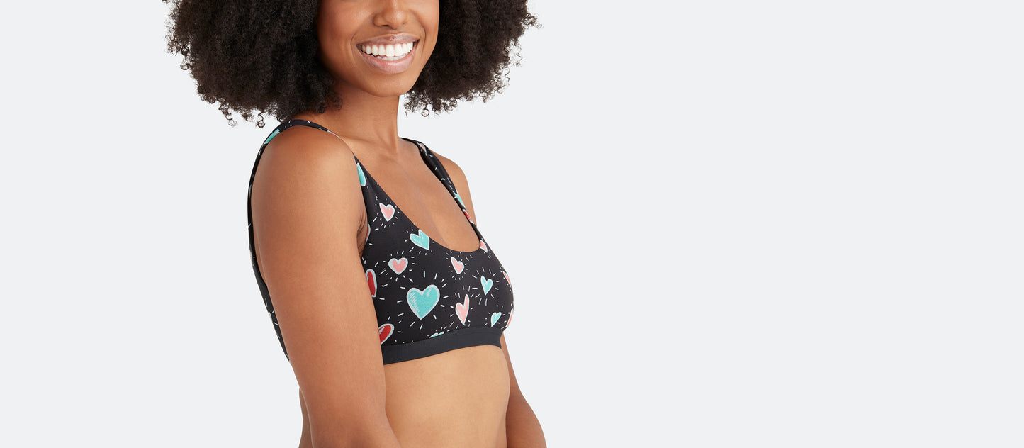 UltraModal™ Core Scoop Bralette | Heart Beats