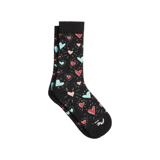 Heritage Crew Sock | Heart Beats