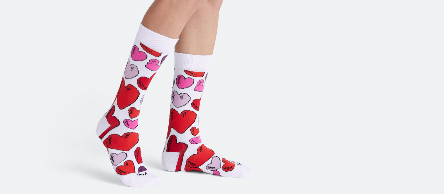 Crew Sock | Heart to Heart