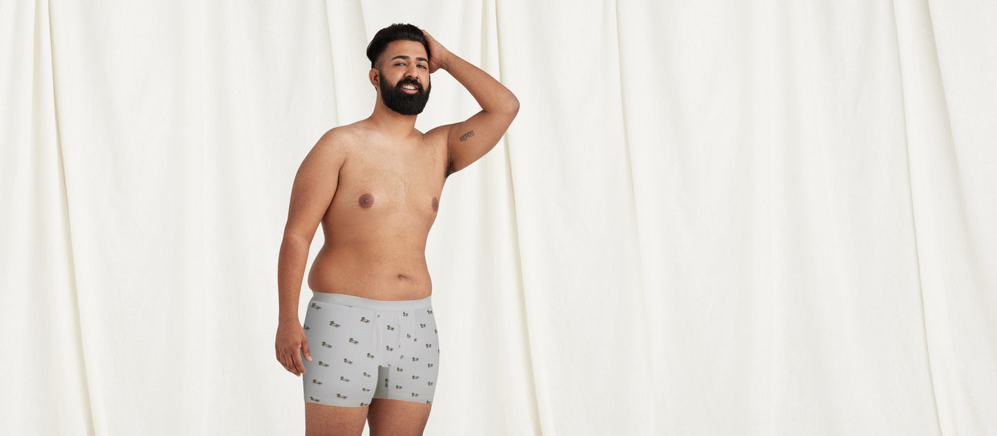 Stretch Cotton Boxer Brief w/ Fly | Ducks