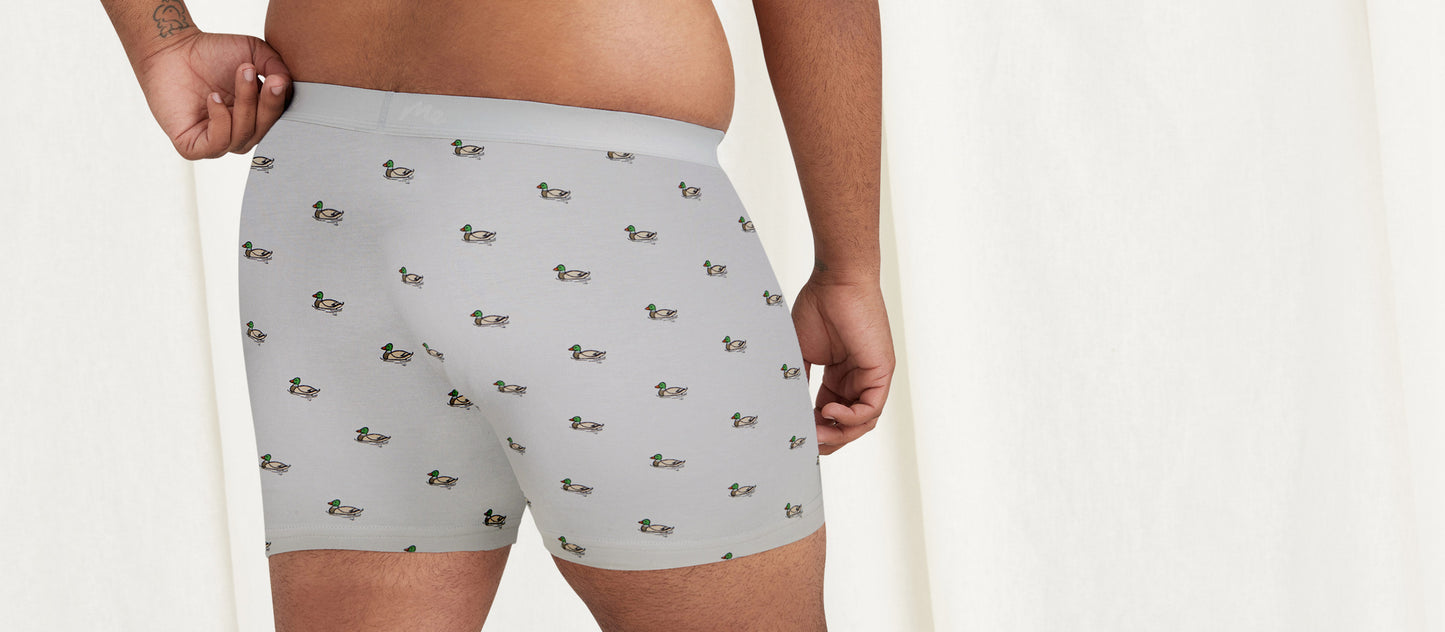 Stretch Cotton Boxer Brief w/ Fly | Ducks