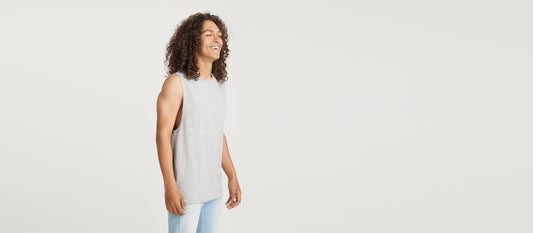 Daily Sleeveless Tee - Men's | Heather Grey