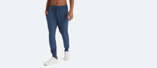 Men's French Terry Jogger | Heather Navy