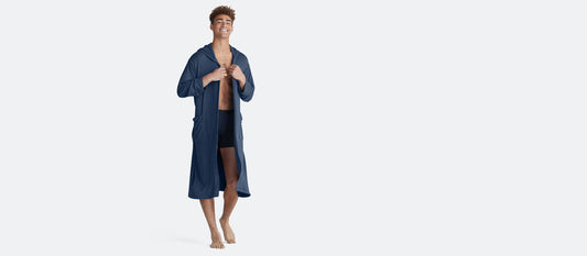 UltraModal™ Hooded Robe - Unisex | Heather Navy