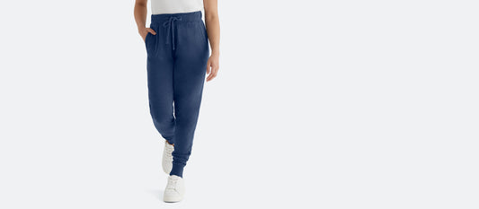 Women's French Terry Jogger | Heather Navy