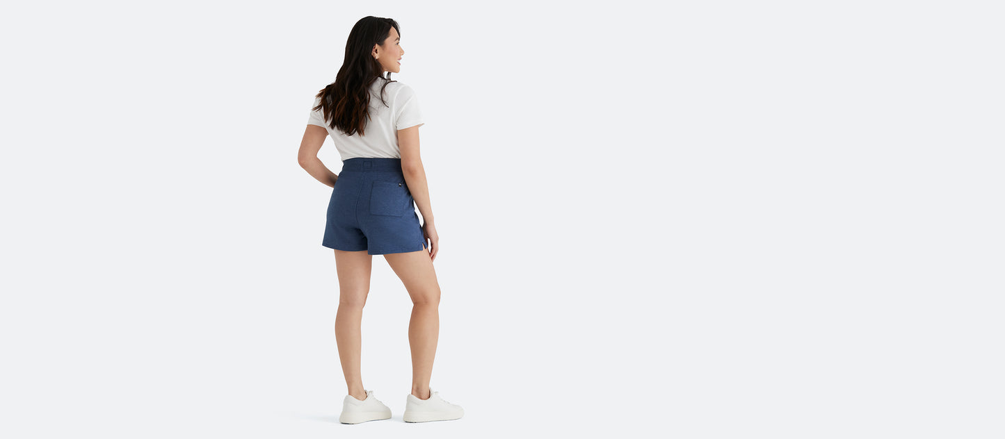 Women's French Terry Shorts | Heather Navy