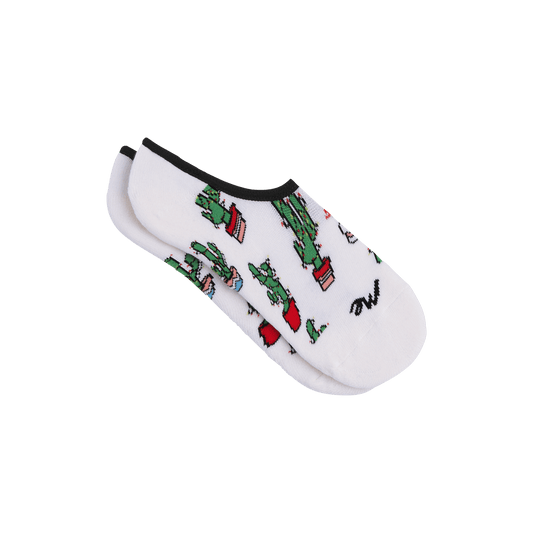 Heritage No Show Sock | Holiday Cactus