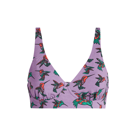 FeelFree Longline Bralette | Hummingbirds