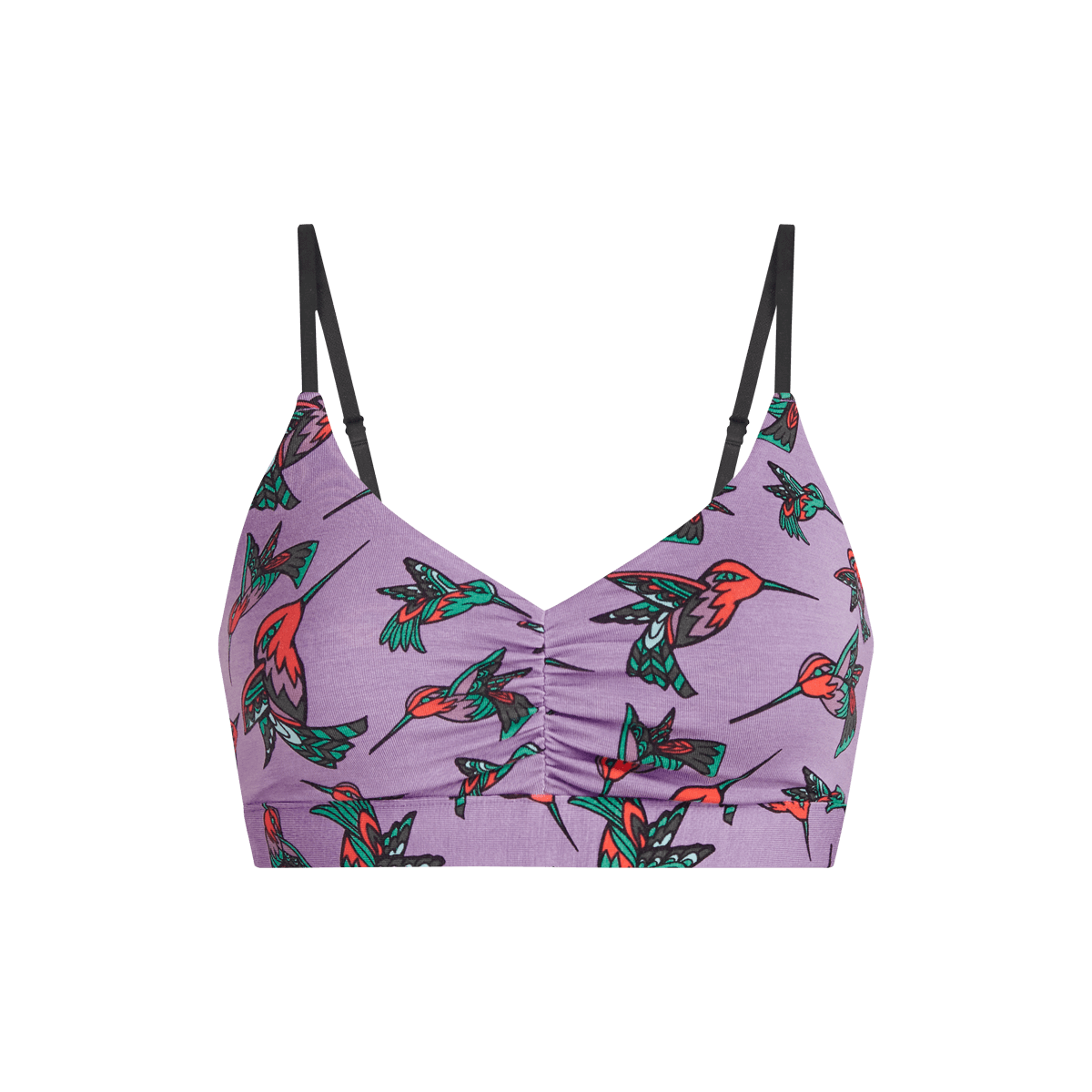 FeelFree Ruched Bralette | Hummingbirds