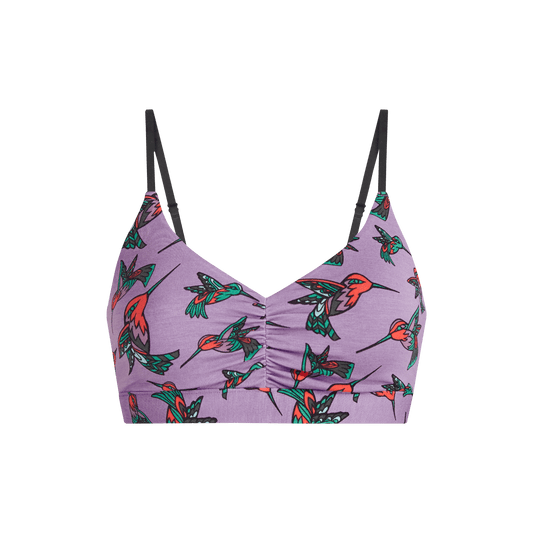 UltraModal™ FeelFree Ruched Bralette | Hummingbirds