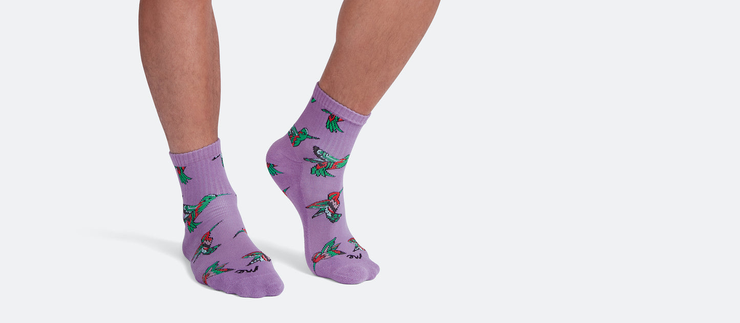 Quarter Sock | Hummingbirds