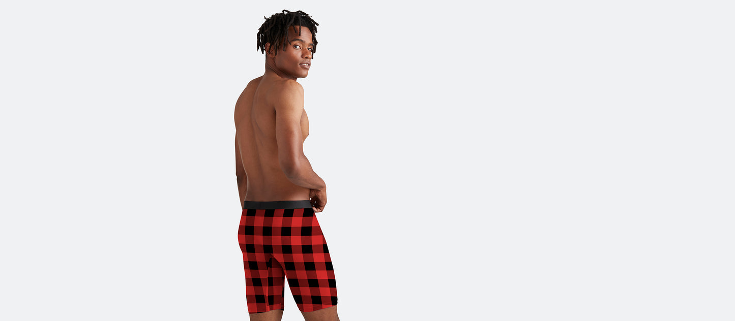 UltraModal™ Core Long Boxer Brief w/ Fly | Buffalo Check