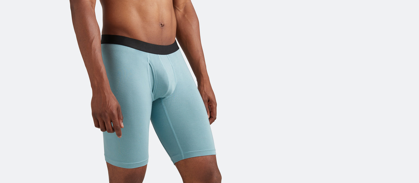 UltraModal™ Core Long Boxer Brief w/ Fly | Ice Blue