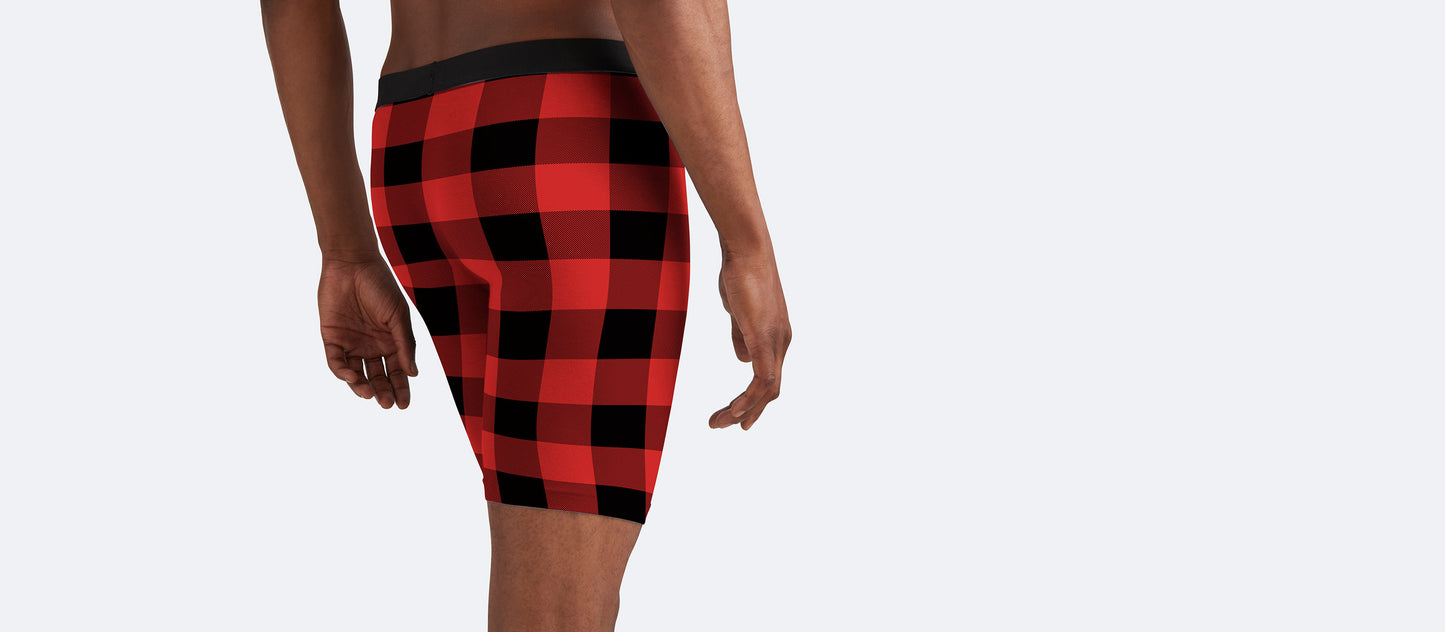 UltraModal™ Core Long Boxer Brief w/ Fly | Buffalo Check