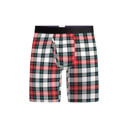 UltraModal™ Core Long Boxer Brief w/ Fly | Tartan Plaid