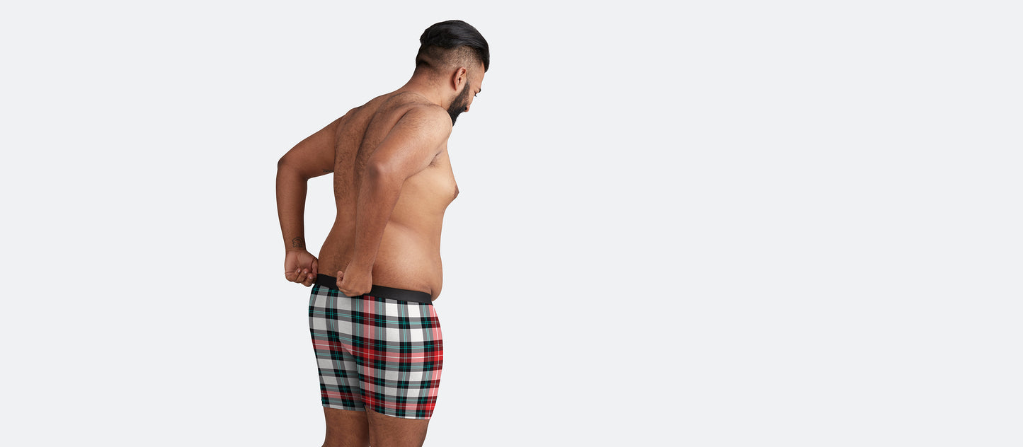 Boxer Brief w/ Fly | Tartan Plaid