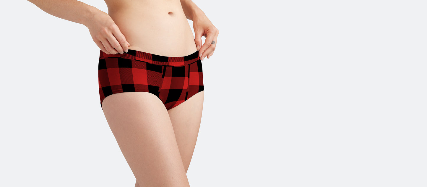 FeelFree Cheeky Brief | Buffalo Check