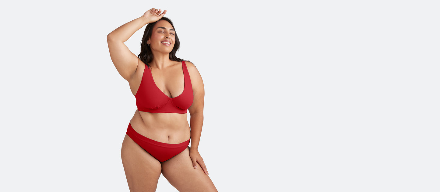 UltraModal™ FeelFree Longline Bralette | Cranberry