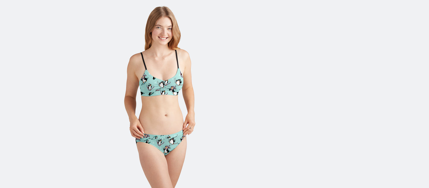 FeelFree Ruched Bralette | Penguins on Skis