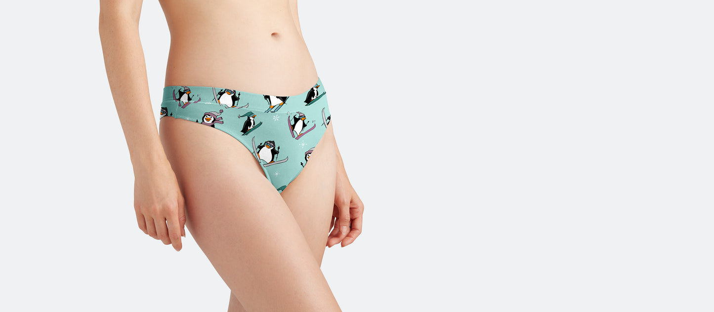 FeelFree Thong | Penguins on Skis