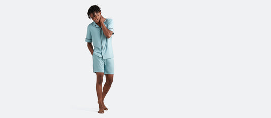 UltraModal™ Short Sleeve PJ Set - Men's| Ice Blue