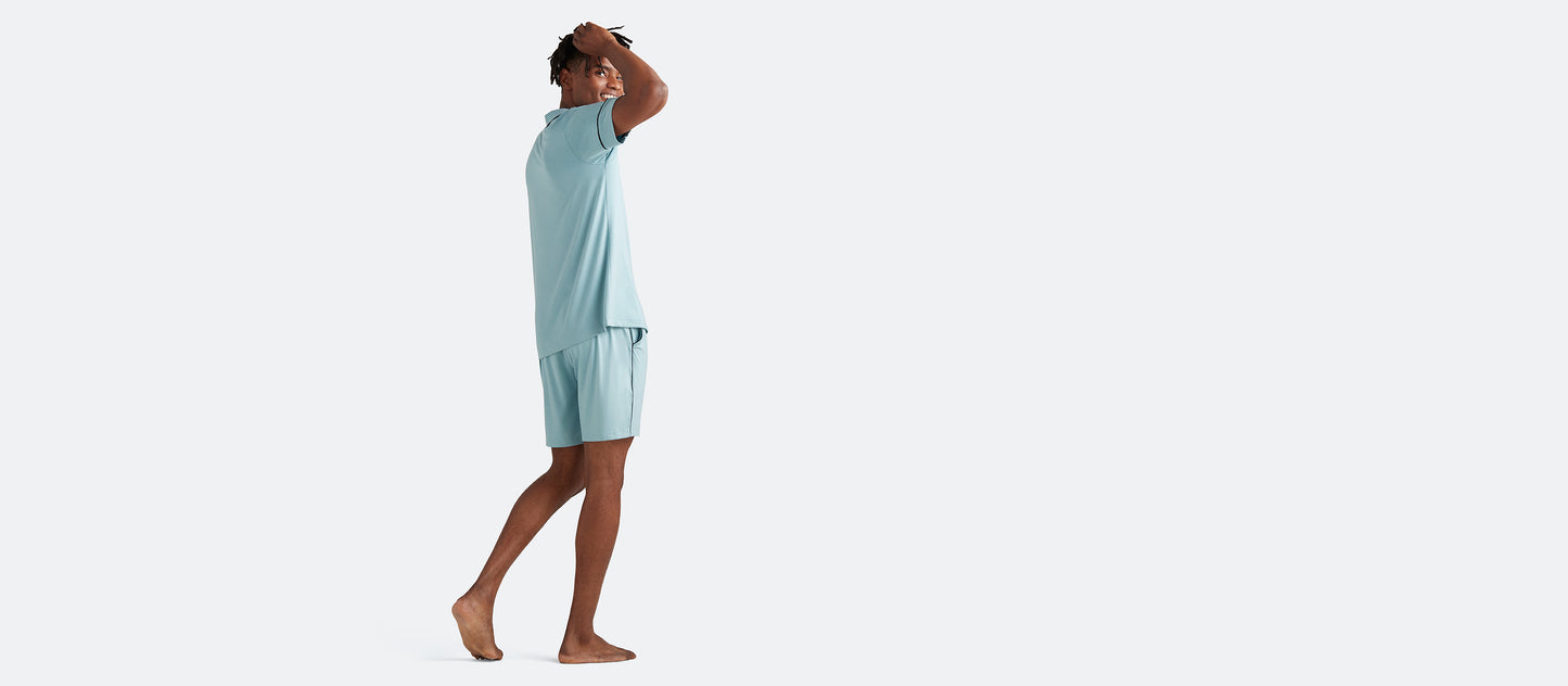 UltraModal™ Short Sleeve PJ Set - Men's| Ice Blue