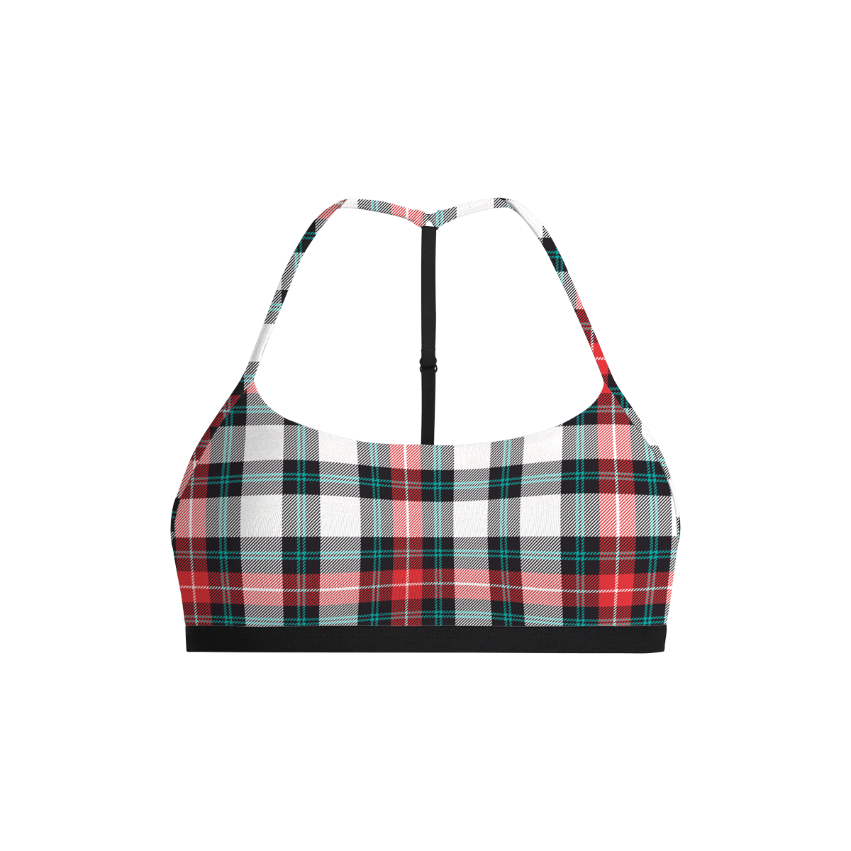 UltraModal™ Core T-Back Bralette | Tartan Plaid