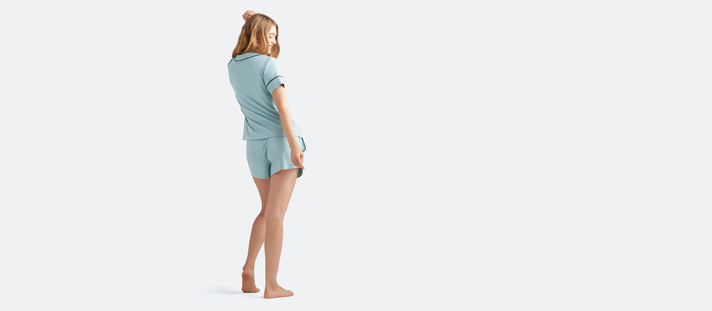 UltraModal™ Short Sleeve PJ Set - Women's | Ice Blue
