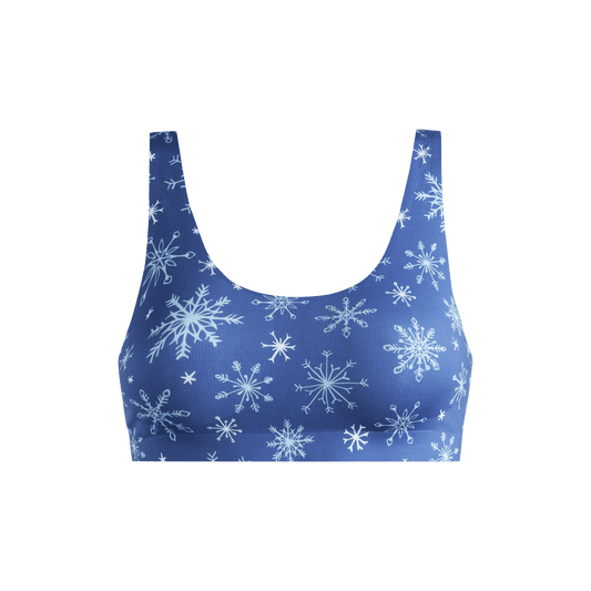 MoveMe Scoop Bralette | Snowflakes