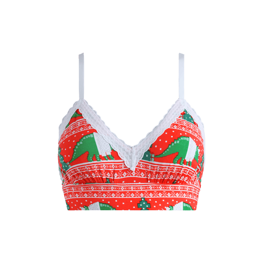 FeelFree Lace Plunge Bralette | Cozy Dino