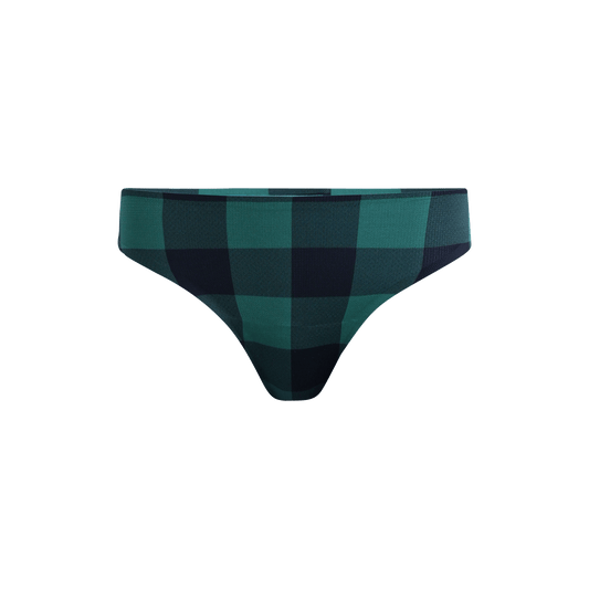 MoveMe Thong | Green Plaid