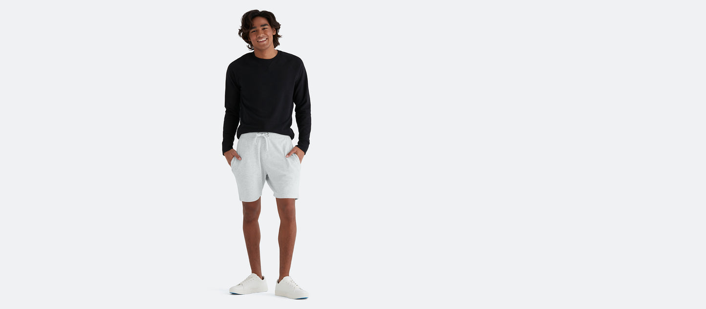 French Terry Shorts - Men's | Light Heather Grey