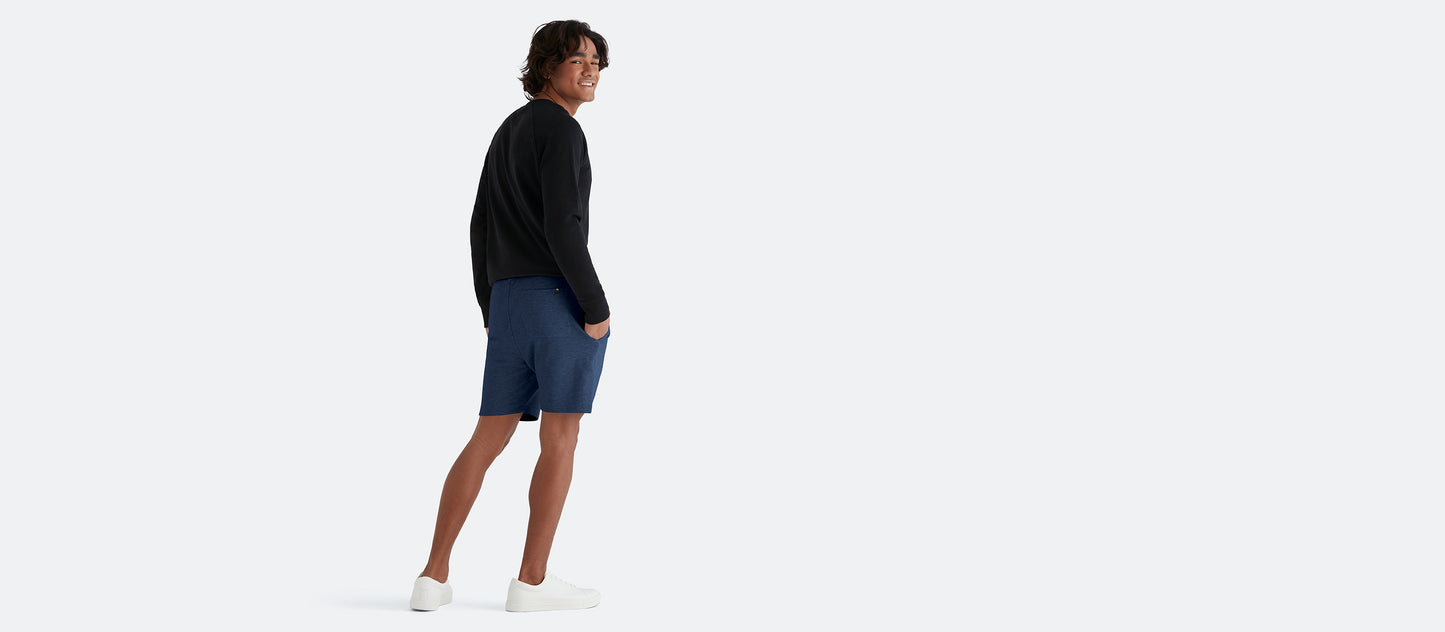 Men's French Terry Shorts | Heather Navy