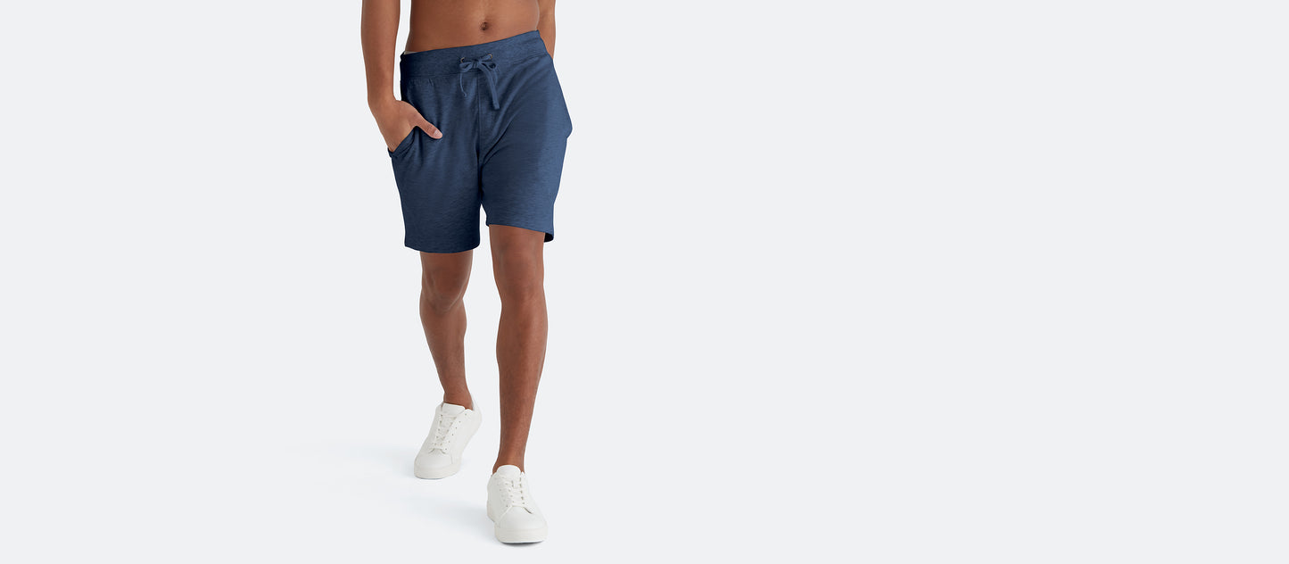 Men's French Terry Shorts | Heather Navy