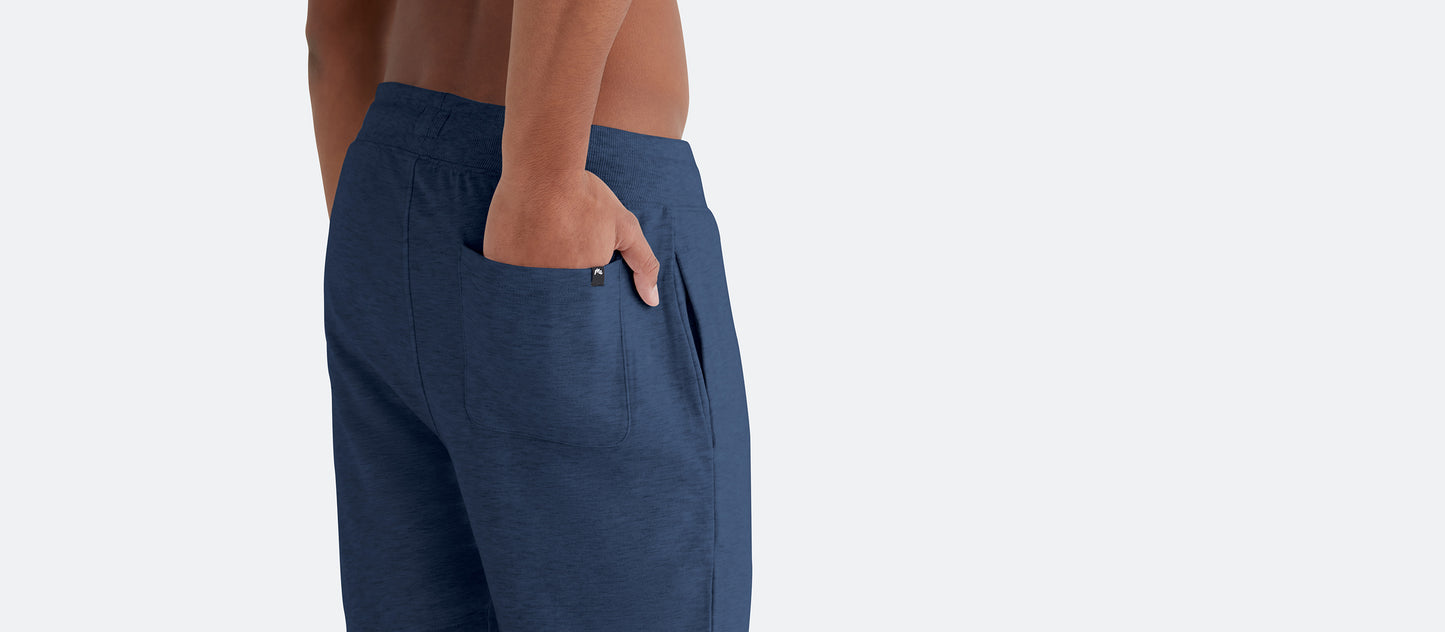 Men's French Terry Shorts | Heather Navy