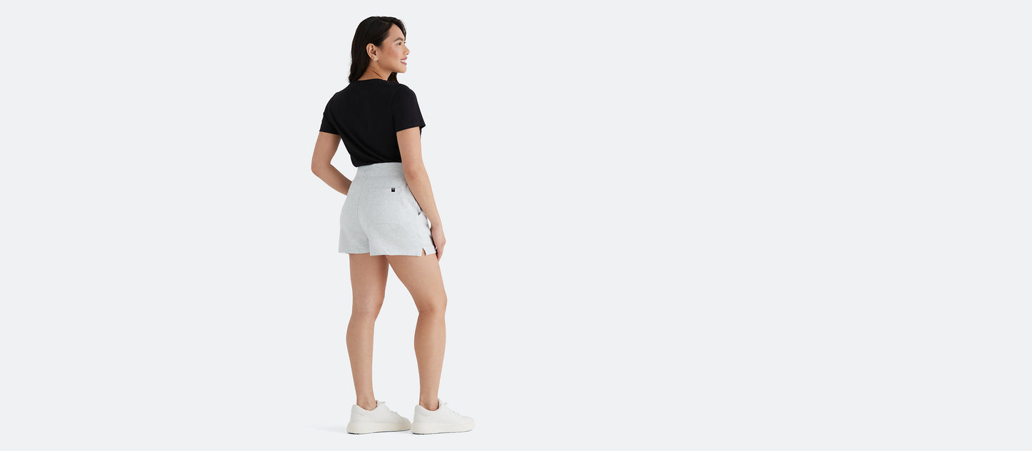 Women's French Terry Shorts | Light Heather Grey