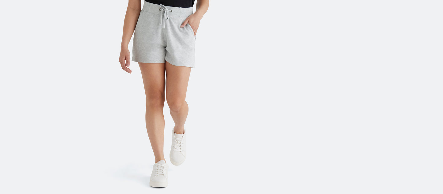 Women's French Terry Shorts | Light Heather Grey