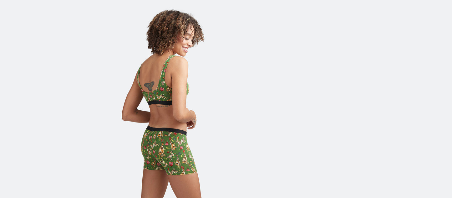 UltraModal™ Core Boyshort | Love, Flowers, & Hares