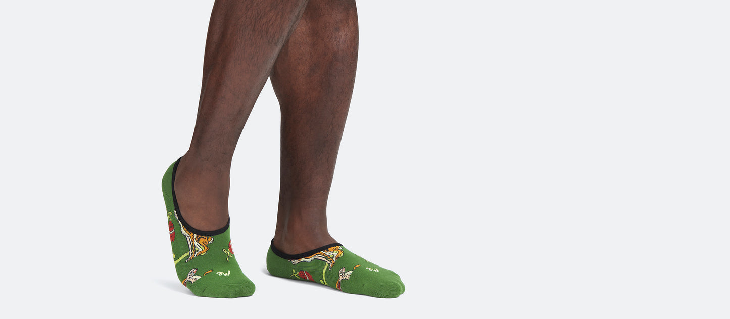 Heritage No Show Sock | Love, Flowers, & Hares